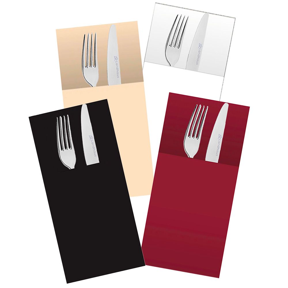 Set of 50 napkin with pocket